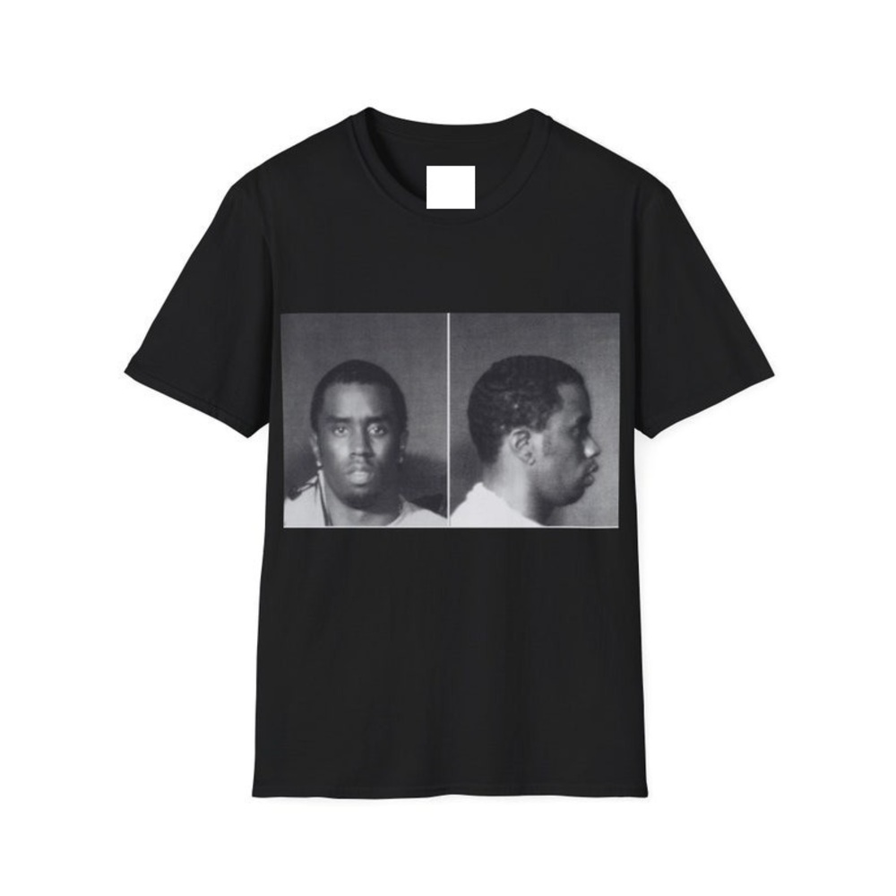 Diddy Mugshot Tee Puff Daddy Sean Combs Puffy Celebrity Mugshot Tee